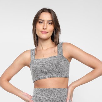 Top Cropped Colcci Alça Larga Zìper