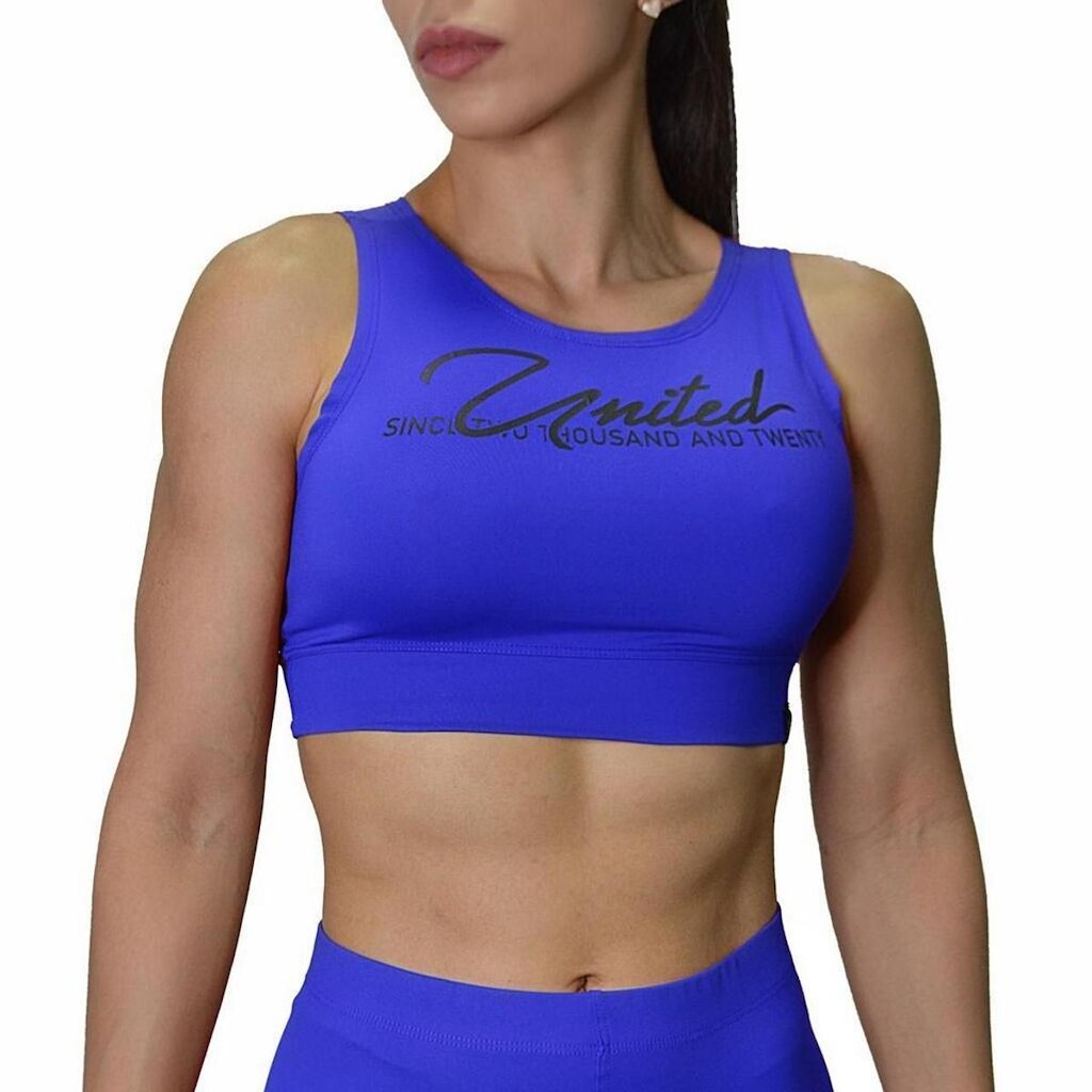 Top Cropped Fitness United Assinatura - Azul - P