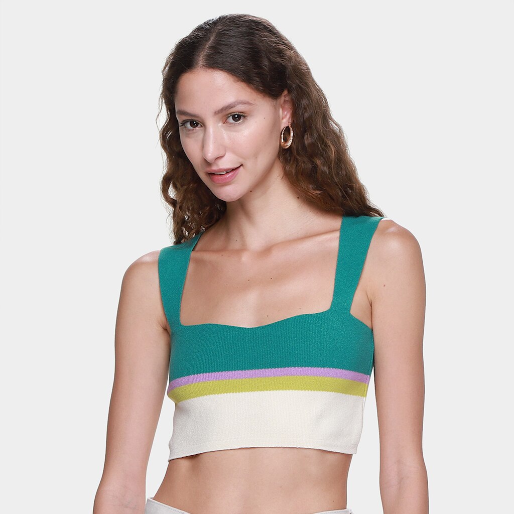 Top Cropped Oh,Boy! Tricot Breath Feminino