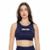 Top Cropped United - Preto - P - Azul Escuro