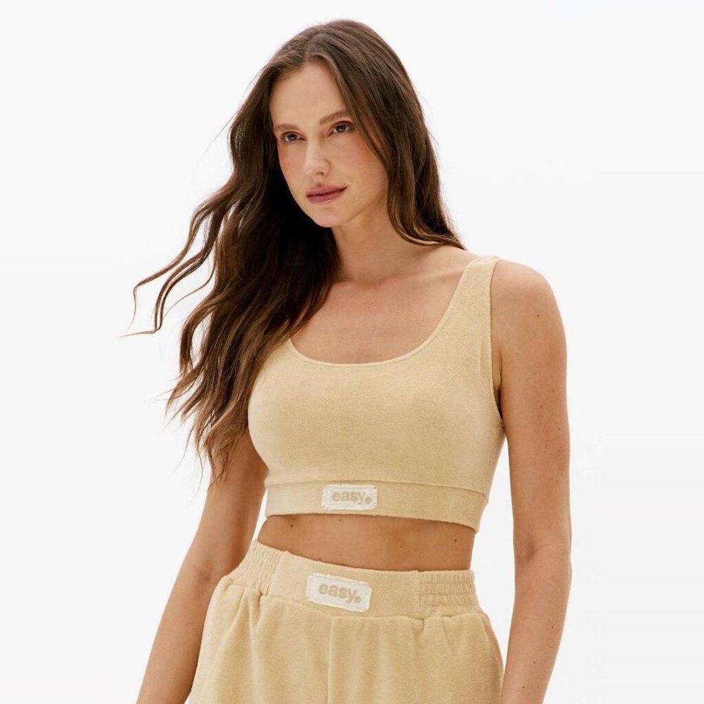 Top Easy Lança Perfume Elástico Sem Manga Feminino