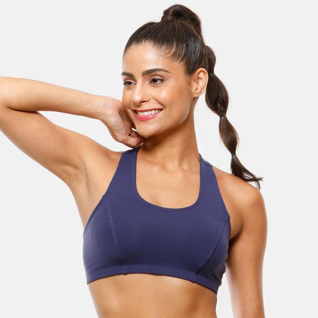 Top Esportivo Liso Fit Li Decote Nadador Academia