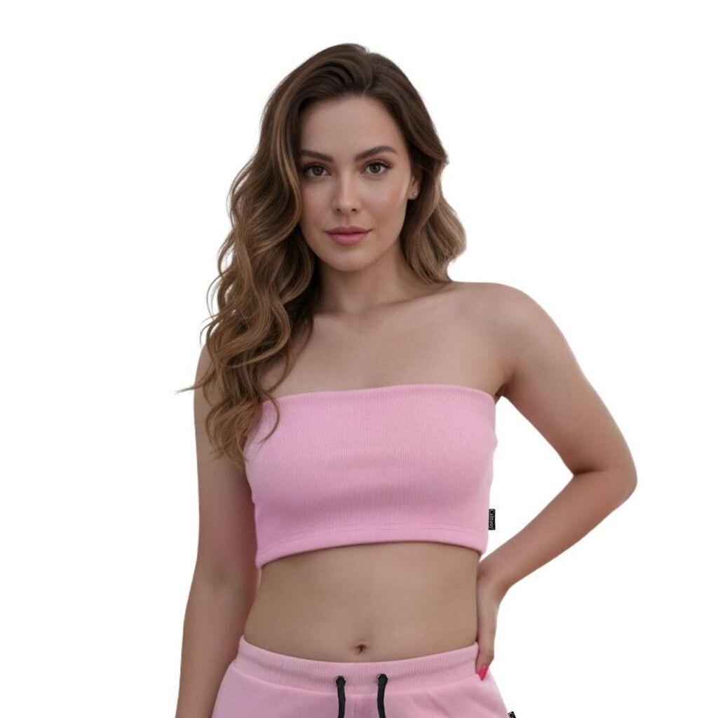 Top Faixa Feminino Liso Tomara que Caia de Ribana