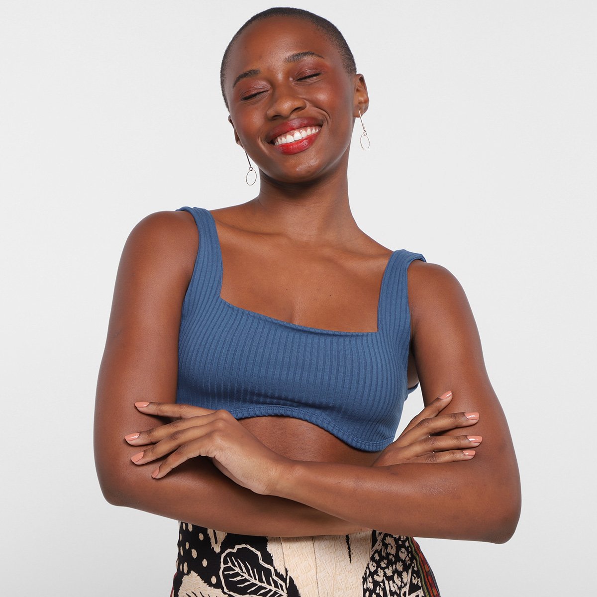 Top Farm Cropped Rib Feminino - Azul é ruim? Top Farm Cropped Rib Feminino - Azul é boa?