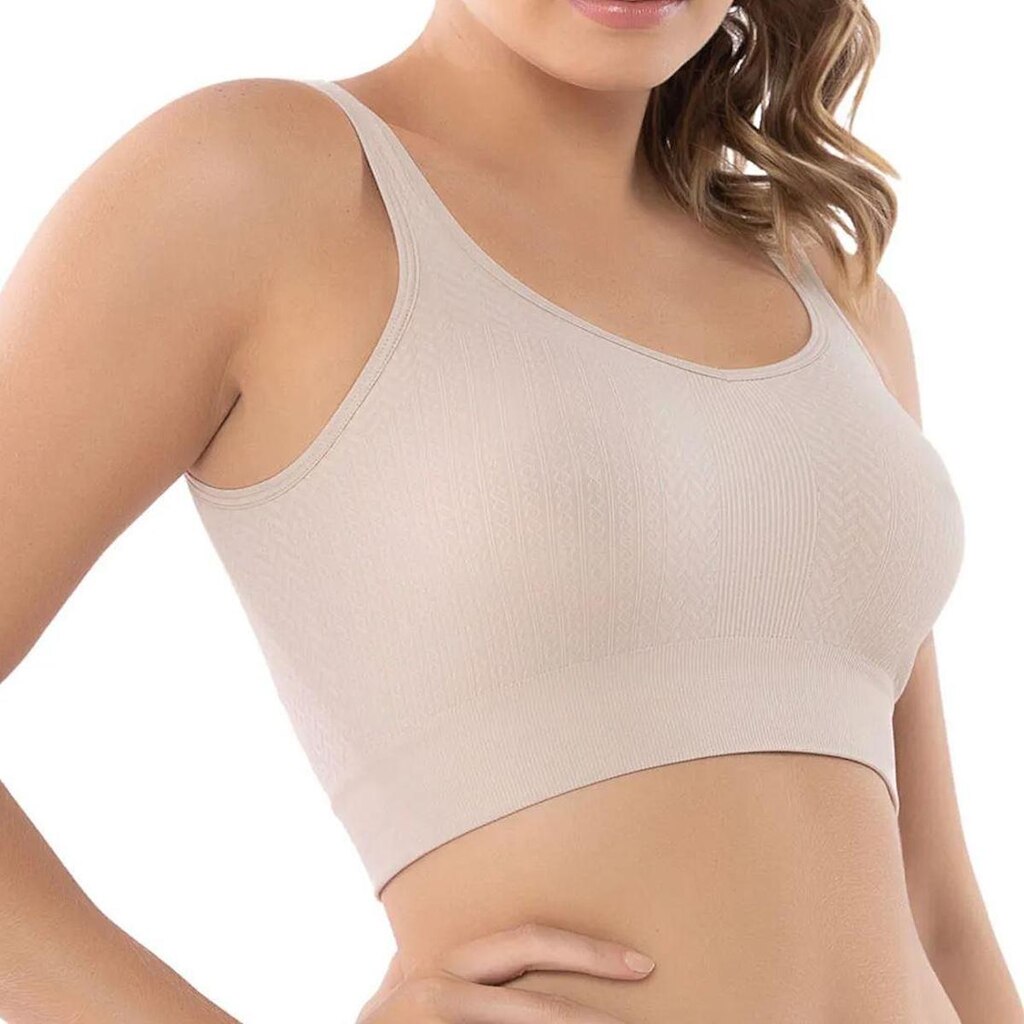 Top Feminino Del Rio Sem Costura Canelado