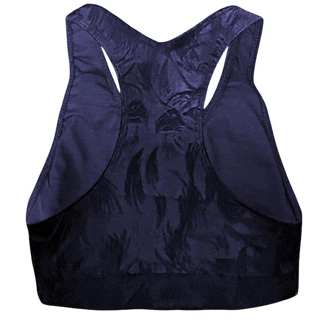 Top Feminino Elite Preto em Malha com Desenho Print