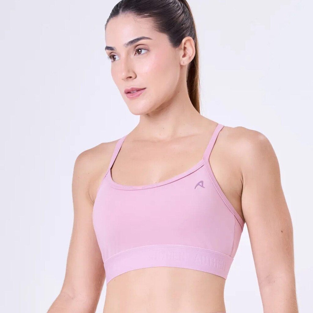 Top Feminino Esporte Academia Authen - Rosa
