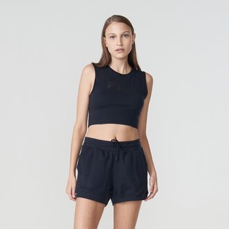 Top Fila Cropped Elastic Feminino