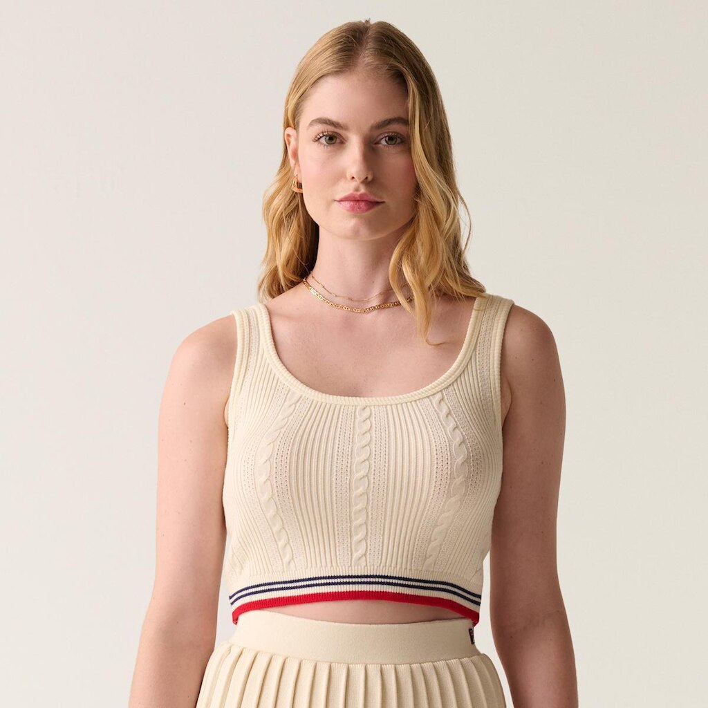 Top Fila Uc Slim Knit Stripe Feminino