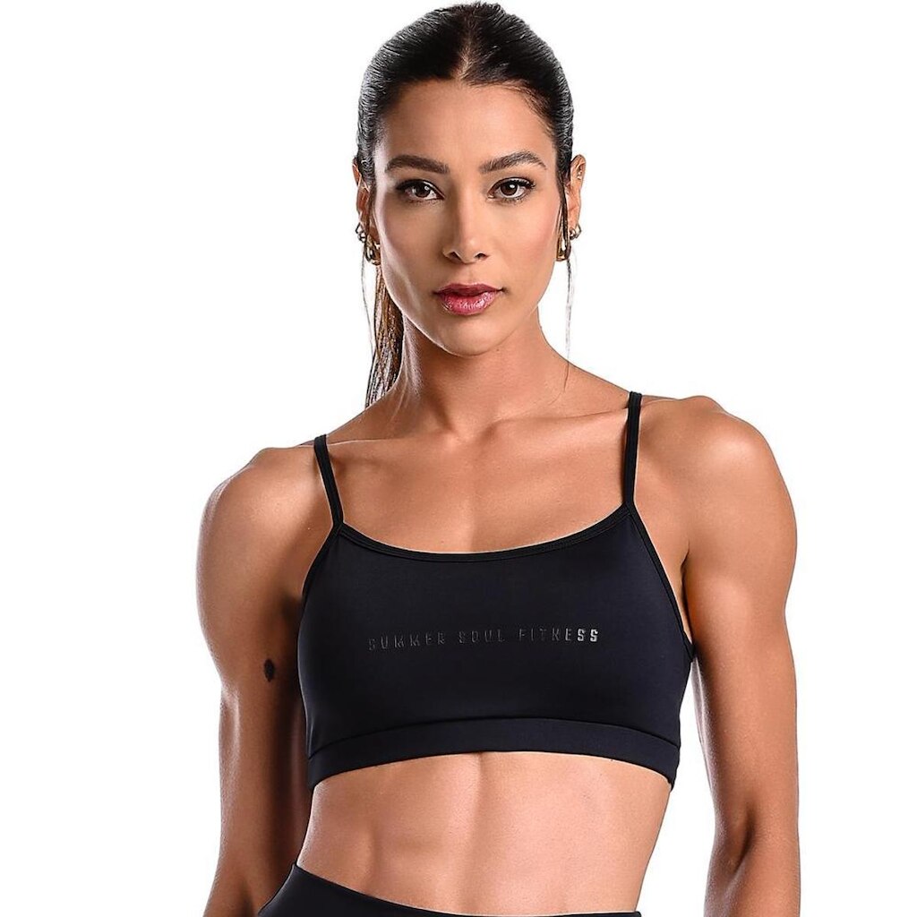 Top Fitness Alça Fina Com Bojo Removível Suplex