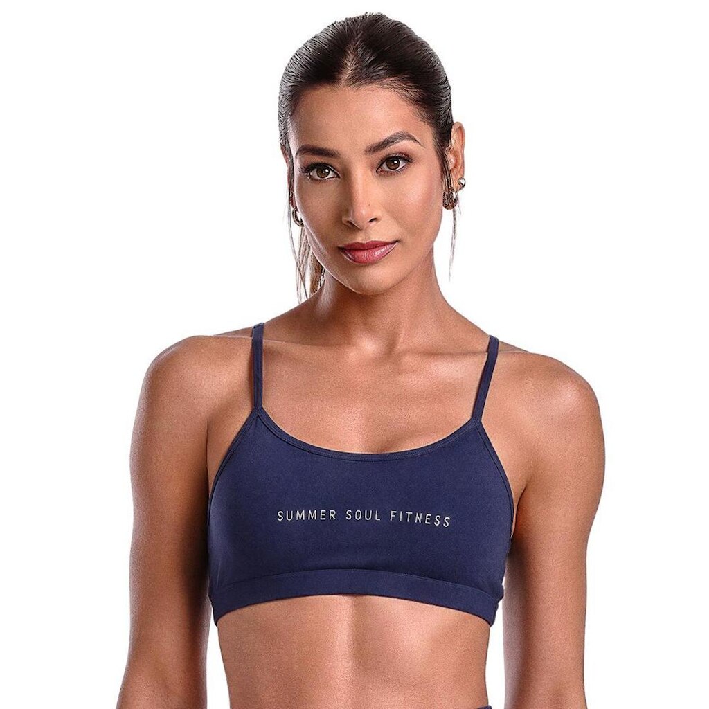 Top Fitness Alça Fina Com Bojo Removível Suplex