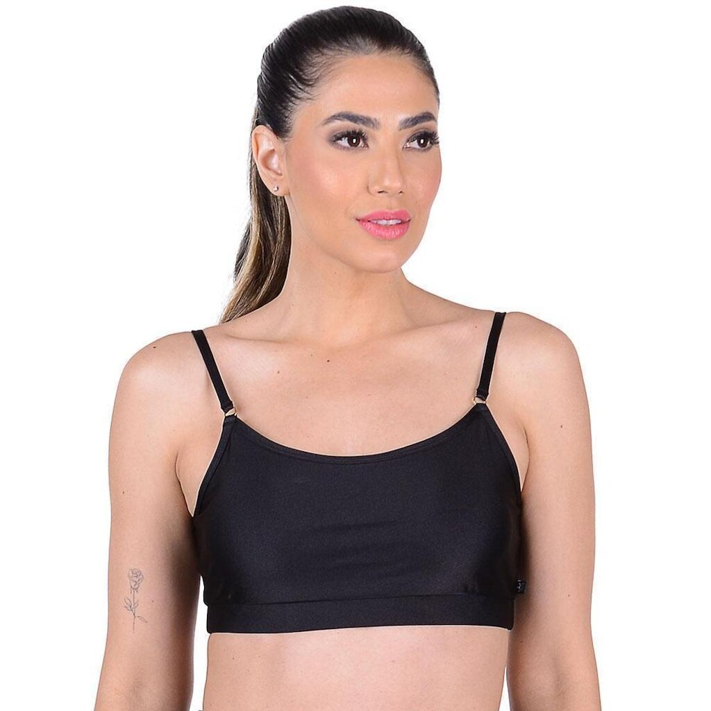 Top Fitness Cirrê Com Bojo Removível Violeta Summer Soul