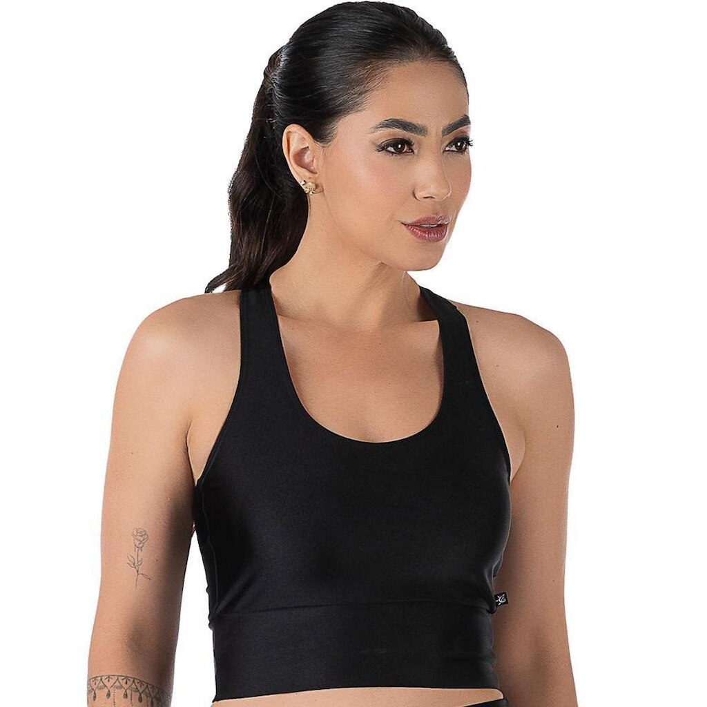 Top Fitness Cirrê Cós Largo Nadador Bojo Removível Summer Soul