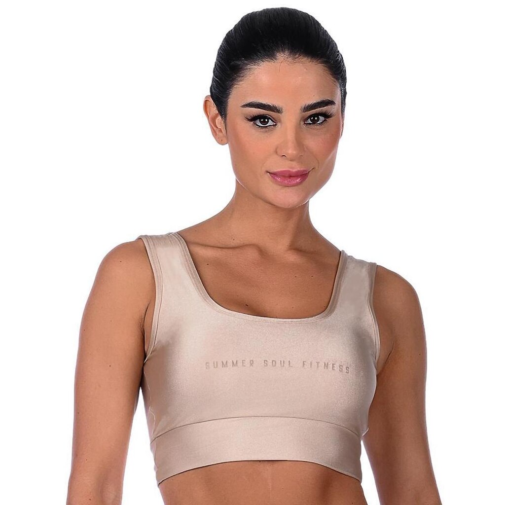 Top Fitness de Alta Sustentação Com Bojo Removível