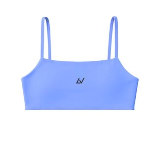Top Fitness Feminino Blue Movement Levo, Poliamida, Com Bojo, Zero Transparência