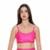 TOP FITNESS GLOW ALÇAS FINAS COM REGULADOR E BOJO REMOVÍVEL - Cerise - M - Rosa Bebê