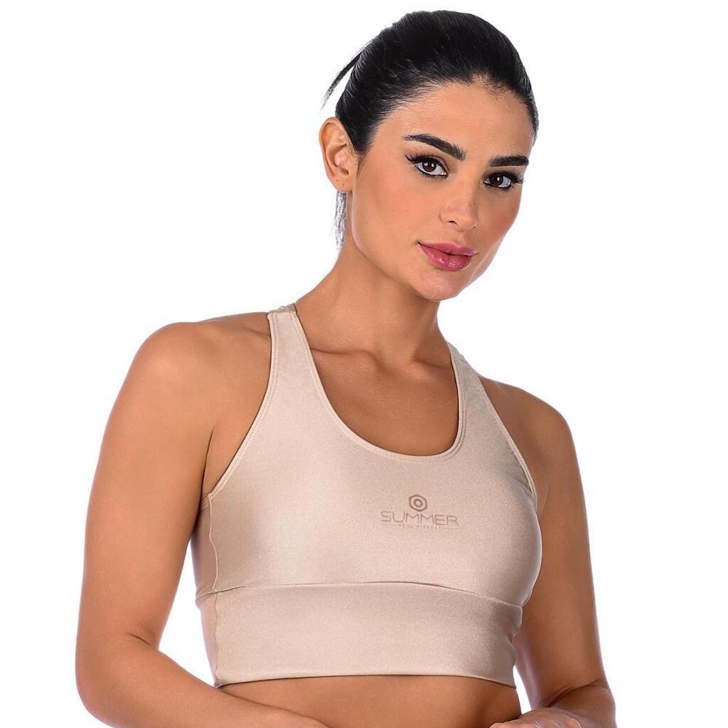 Top Fitness Nadador Cirrê Cós Largo Bojo Removível Summer Soul