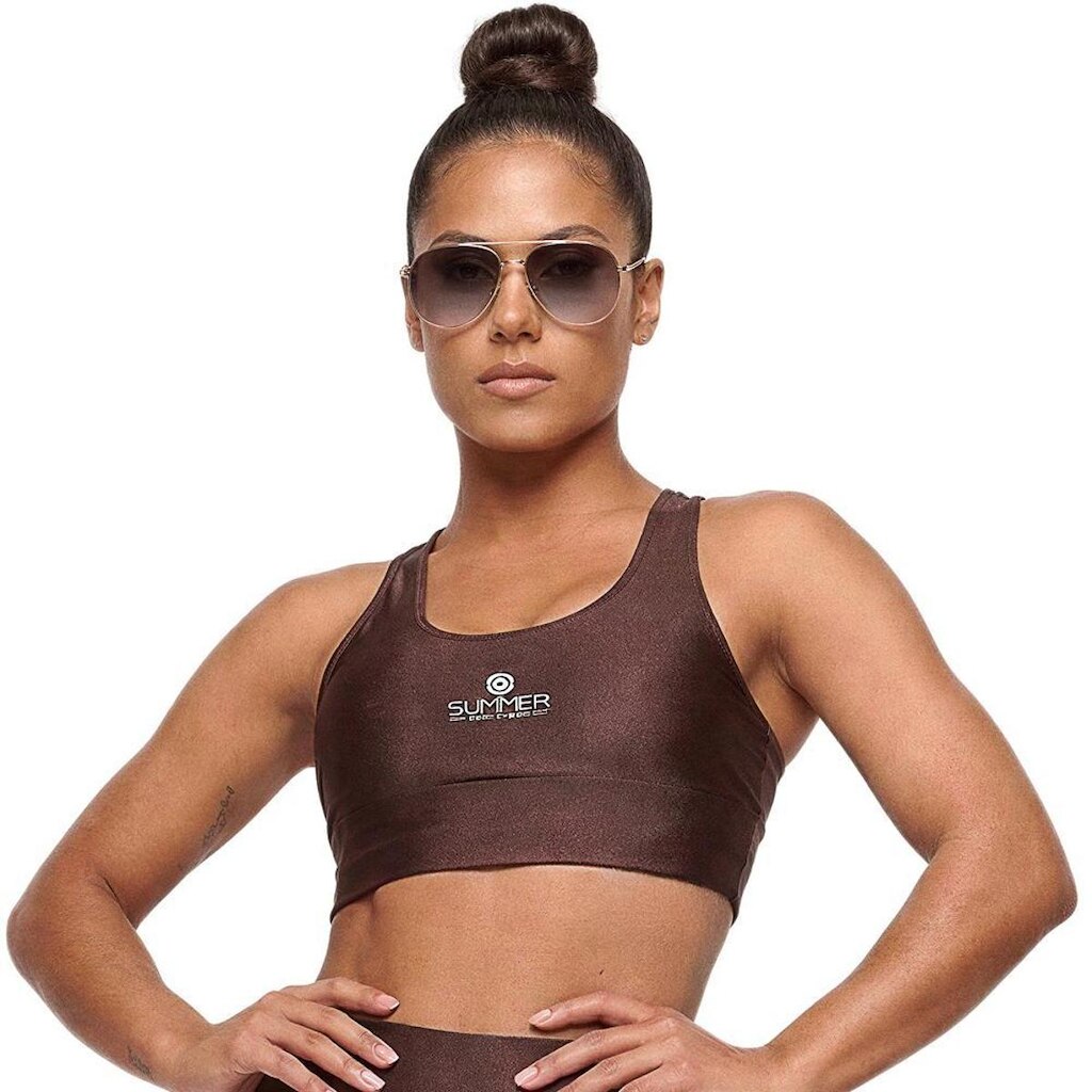 Top Fitness Nadador Cirrê Cós Largo Bojo Removível Summer Soul