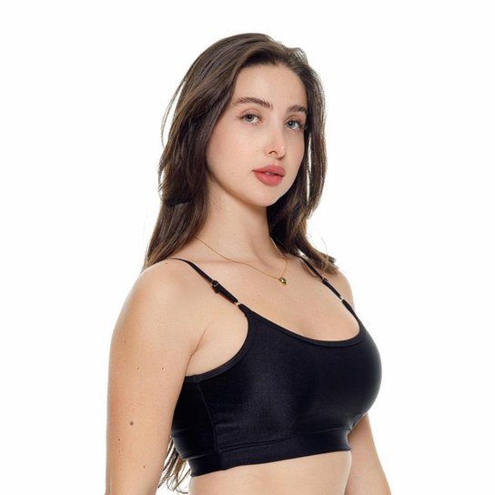 TOP FITNESS SHINE ALÇAS FINAS COM BOJO REMOVÍVEL - Gold Sand - G