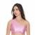 Top Fitness Shine Ombro Só - Preto - G - Rosa