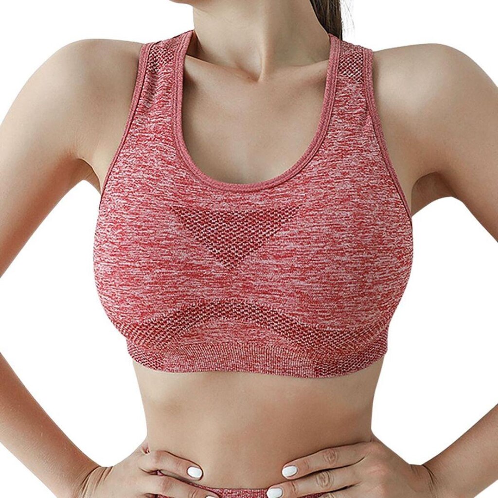 Top Hupana Fitness Sem Costura Bojo Removível Alta Compressão