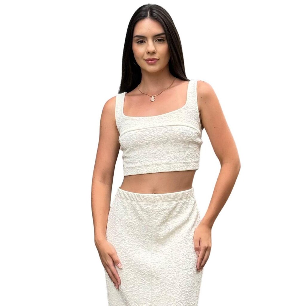 Top Justo Texturizado Colcci