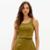 Top Lança Perfume Cropped Malha Pesada Feminino - Verde