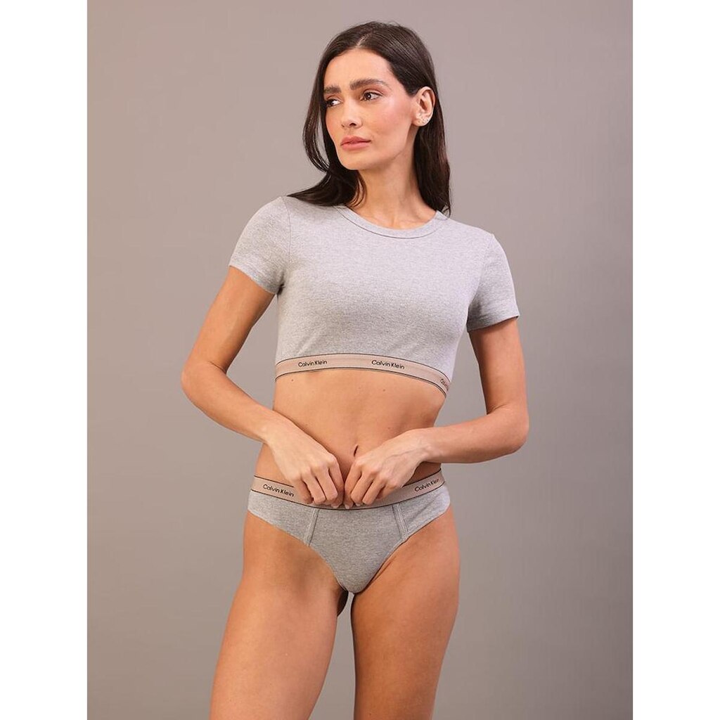Top Manga Curta em Cotton Co Elastico Per Mescla