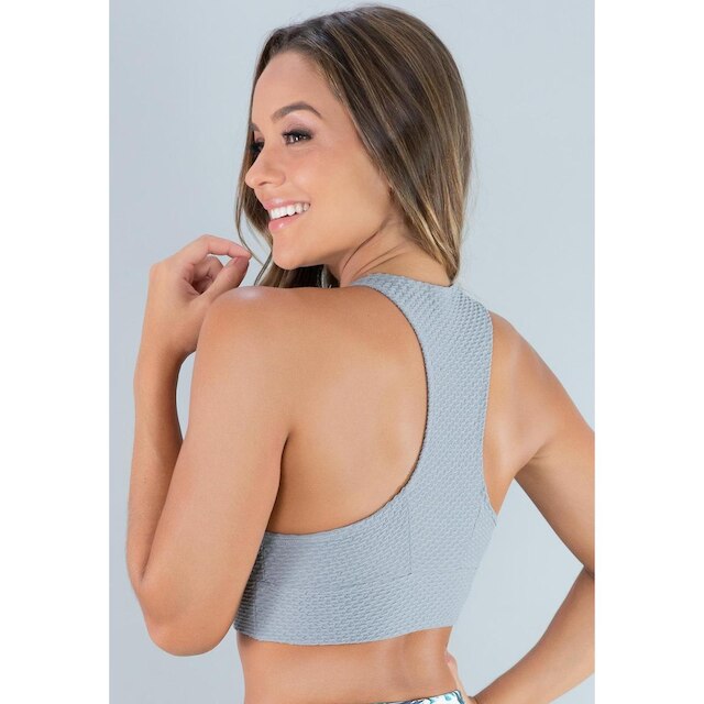 Top Mvb Modas Nadador Tecido Bolha Fitness Academia