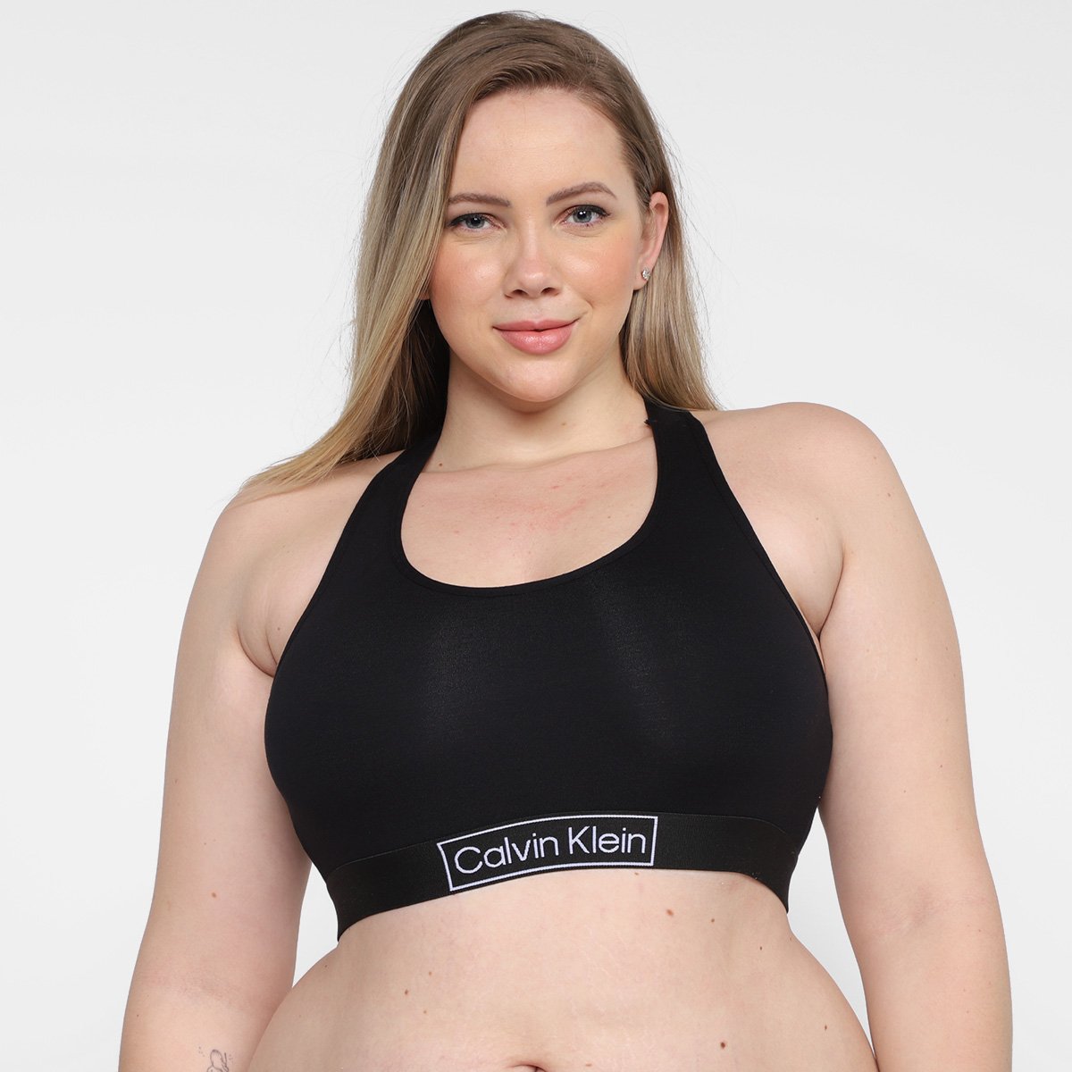 Top Plus Size Calvin Klein Cropped Feminino - Preto é ruim? Top Plus Size Calvin Klein Cropped Feminino - Preto é boa?