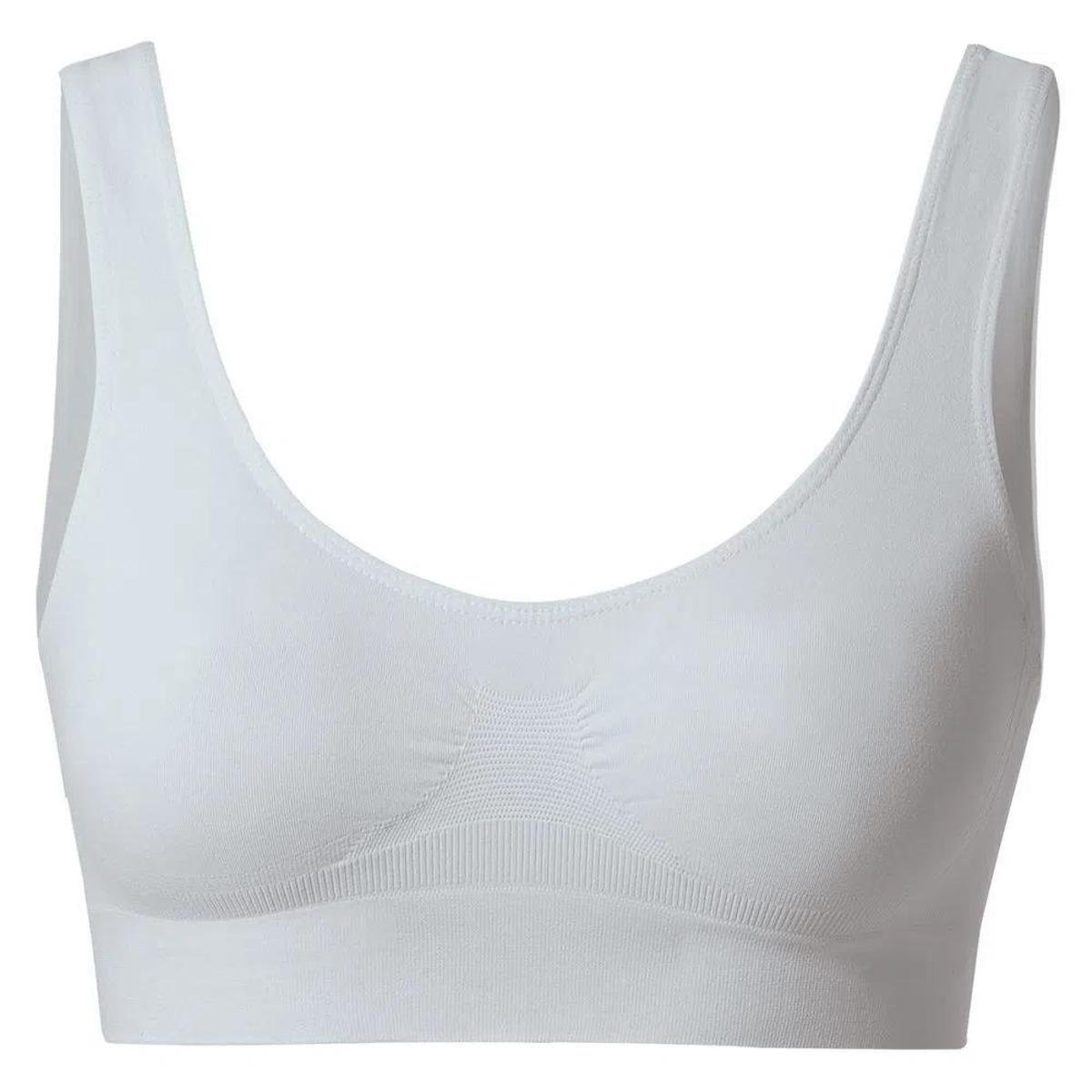 Top Regata Feminino She Microfibra Sem Costura - Branco Menor preço em Top Regata Feminino She Microfibra Sem Costura - Branco