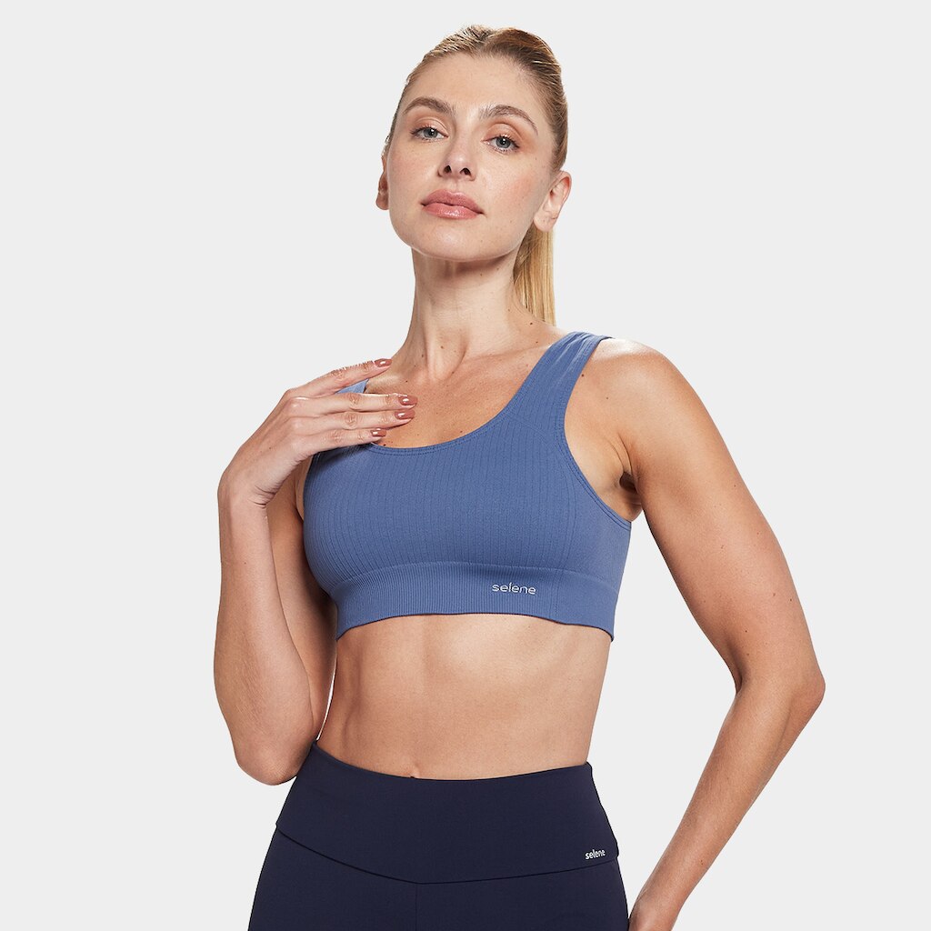 Top Selene Canelado Feminino
