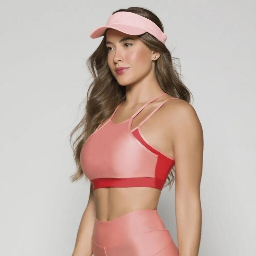 Top Selene com recorte e bojo - 24875.001 - Coral