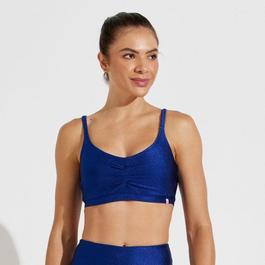 Top Texturizado Poliamida Vibration Fit Li Academia Musculação