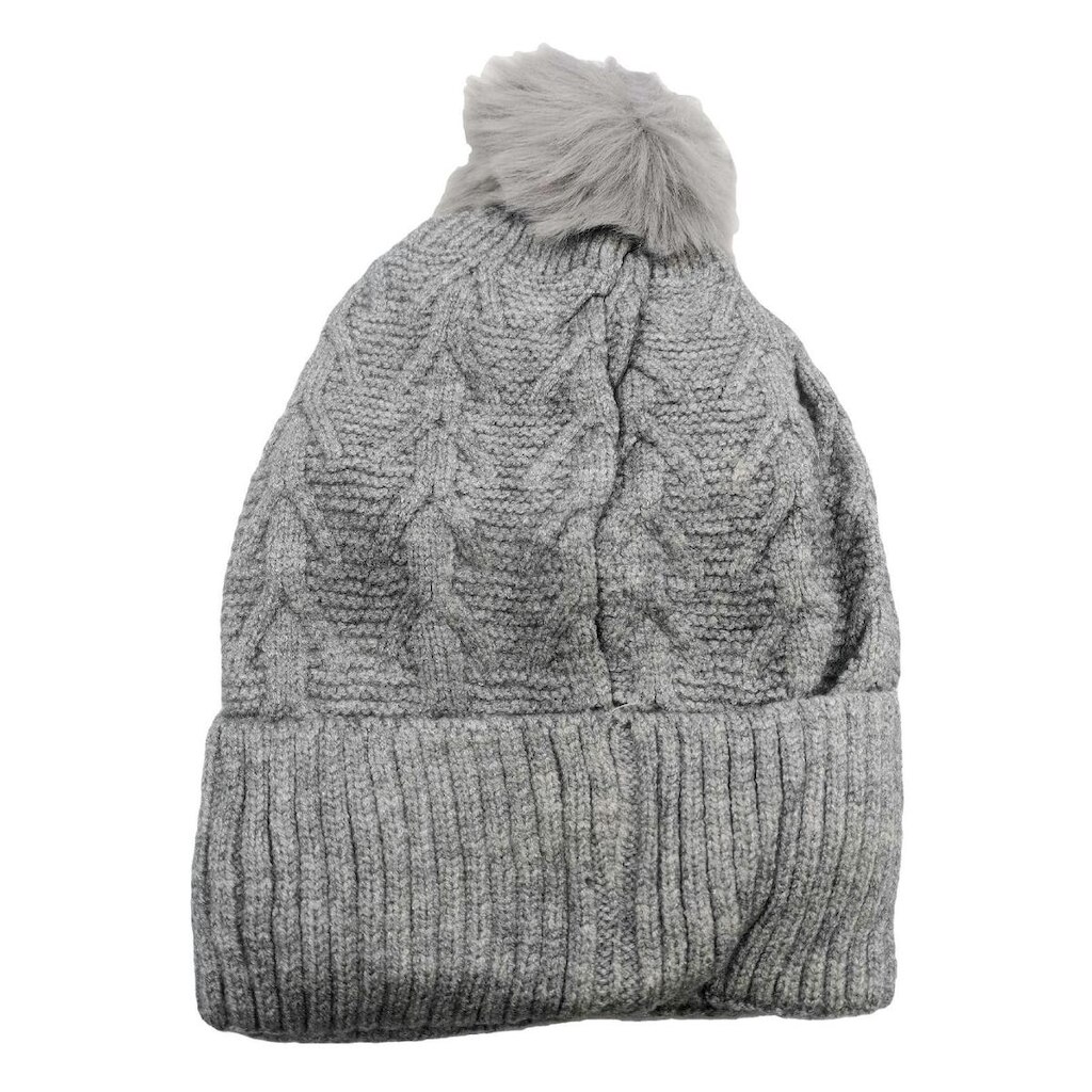 Touca Inverno Feminina Forrada lisa Grosso Pompom para Frio
