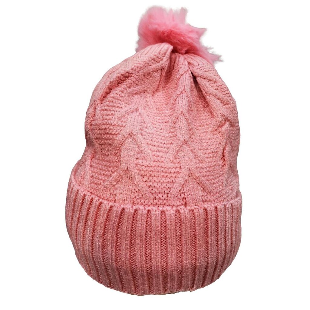 Touca Inverno Feminina Forrada lisa Grosso Pompom para Frio