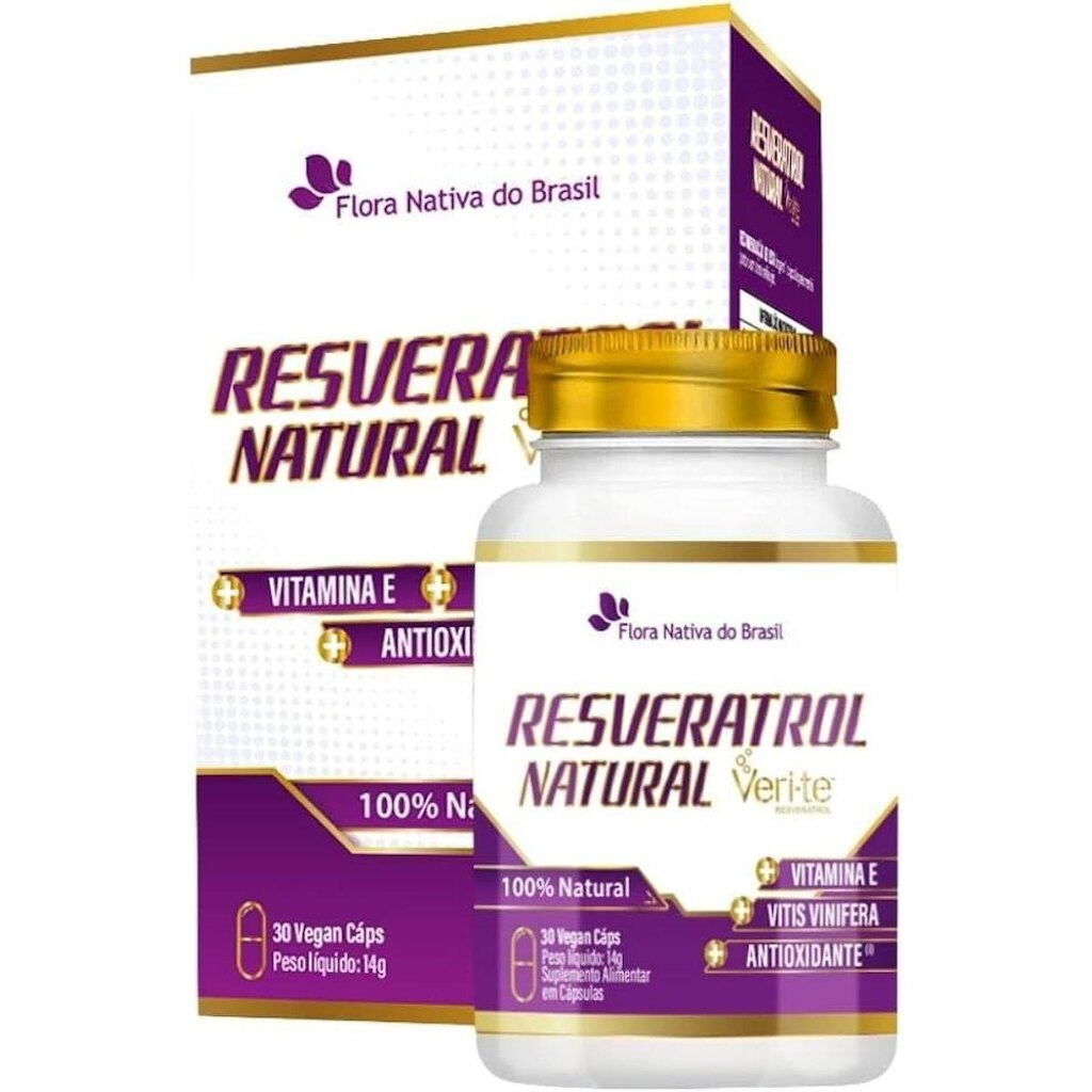 Trans Resveratrol Semente De Uva Antioxidante 30 Cps 450mg - Sem sabor