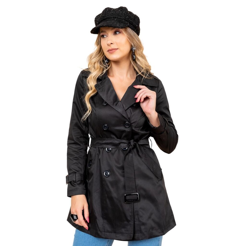 Trench Coat Tendência Premium Casaco Sobretudo