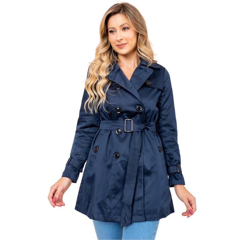 Trench Coat Tendência Premium Casaco Sobretudo