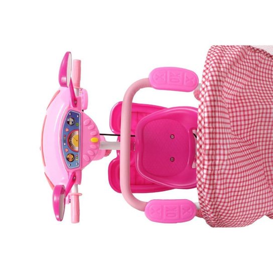 Triciclo Motinha com Capota 3 em 1 Rosa Bel
