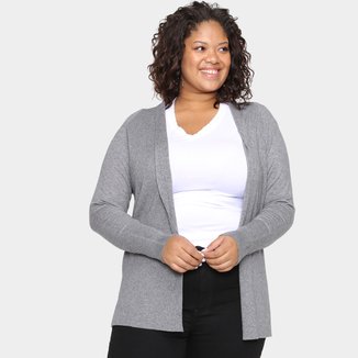 Tricô City Lady Plus Size Alongado Feminino