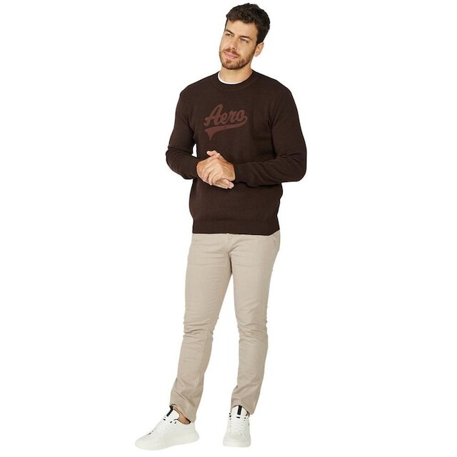 Tricot Aeropostale Marrom Masculino