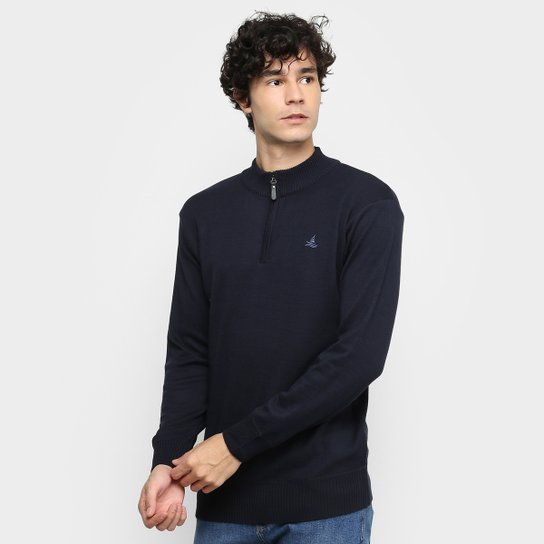 Tricot Lucky Sailing Gola Alta Masculino - Azul Escuro