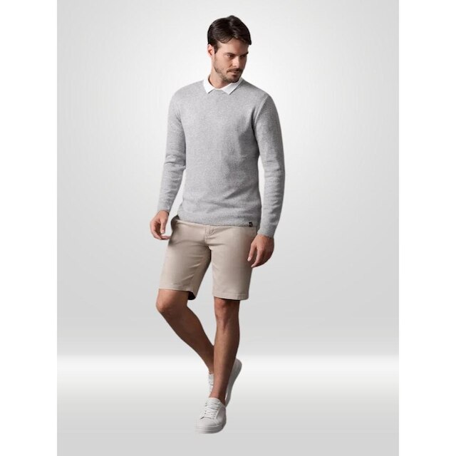 Tricot Masculino Soft Calvin Klein Chumbo