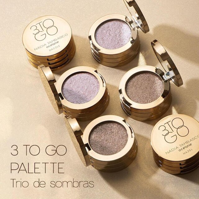 Trio de Sombras Nádia Tambasco by Océane - 3 To Go Palette Dazzle