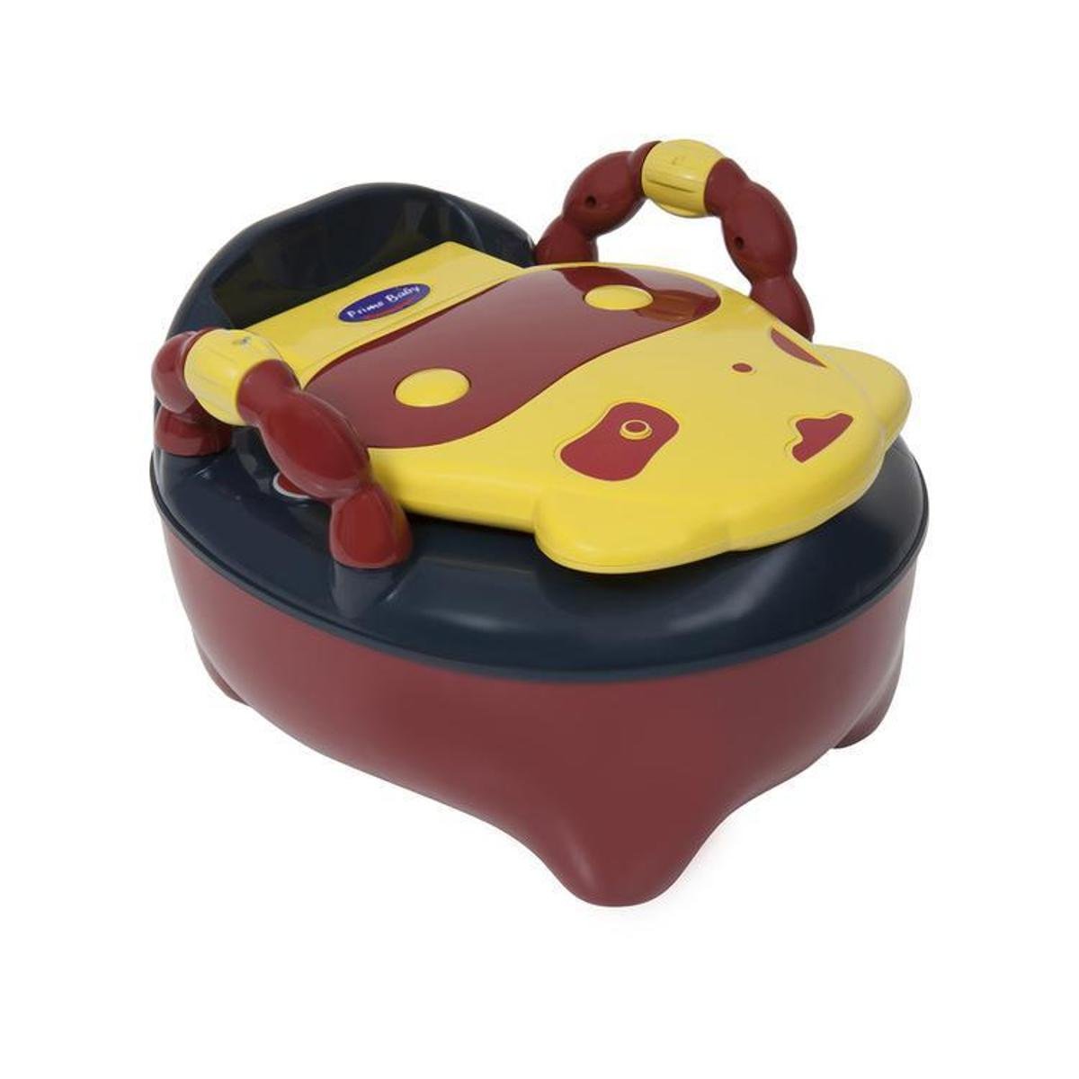 Troninho Infantil Prime Baby Fazenda Musical - Vinho+Amarelo Menor preço em Troninho Infantil Prime Baby Fazenda Musical - Vinho+Amarelo