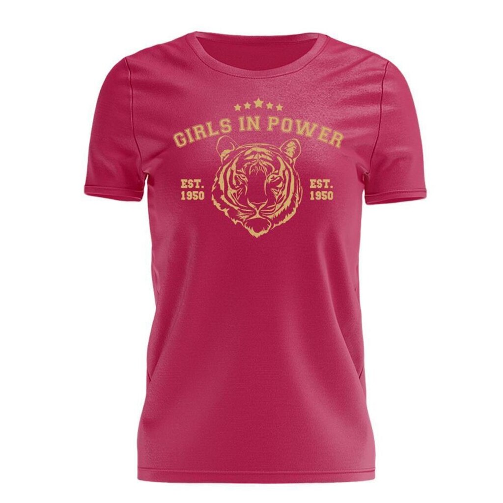 Tshirt Blusa Meninas T-shirt Estampada Manga Curta Girls In Power Feminina