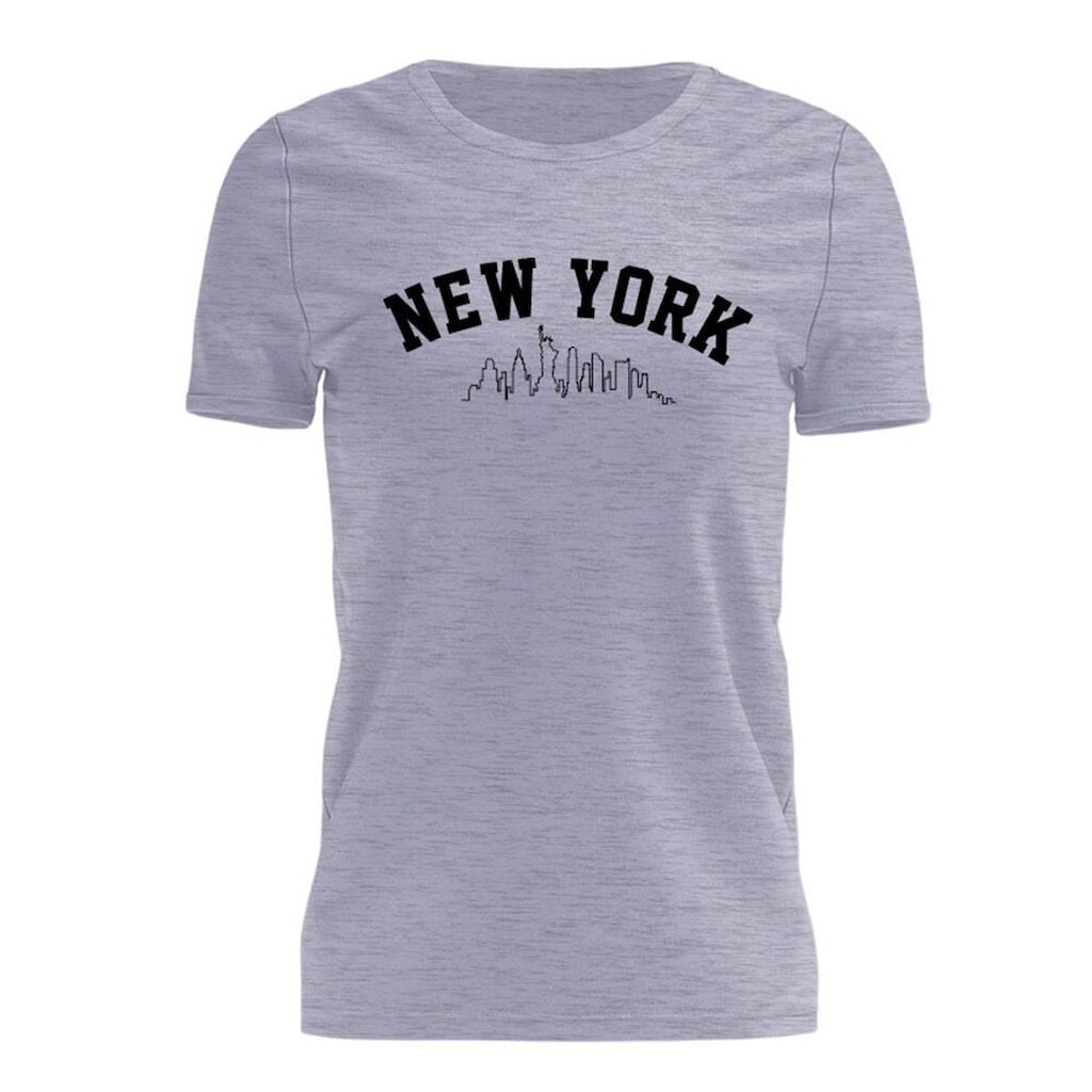 Tshirt Blusa Meninas T-shirt Estampada Manga Curta New York Feminina