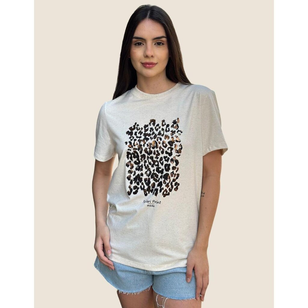 Tshirt Estampada Onça Usemodo