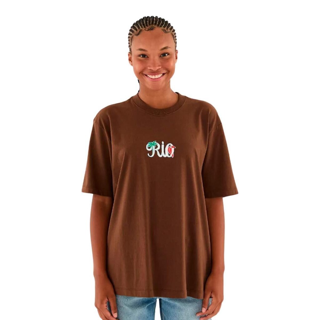 Tshirt Farm Rio Ipanema Silk Rio Marrom